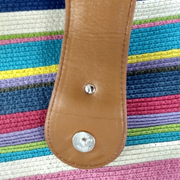 COLORFUL COTTON / PAPER TOTE HANDBAG - Picture 6 of 8